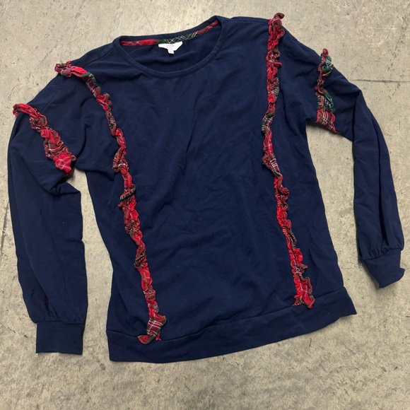 Crown & Ivy Christmas Shirt Plaid Medium - Picture 1 of 6